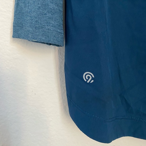 Champion C9 Blue Colorblock Running Athletic Longsleeve Top - Picture 12 of 13